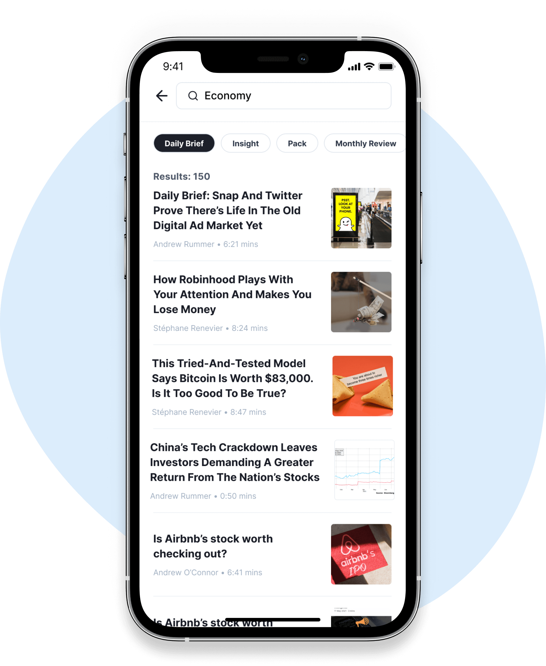 Finimize Daily Brief App